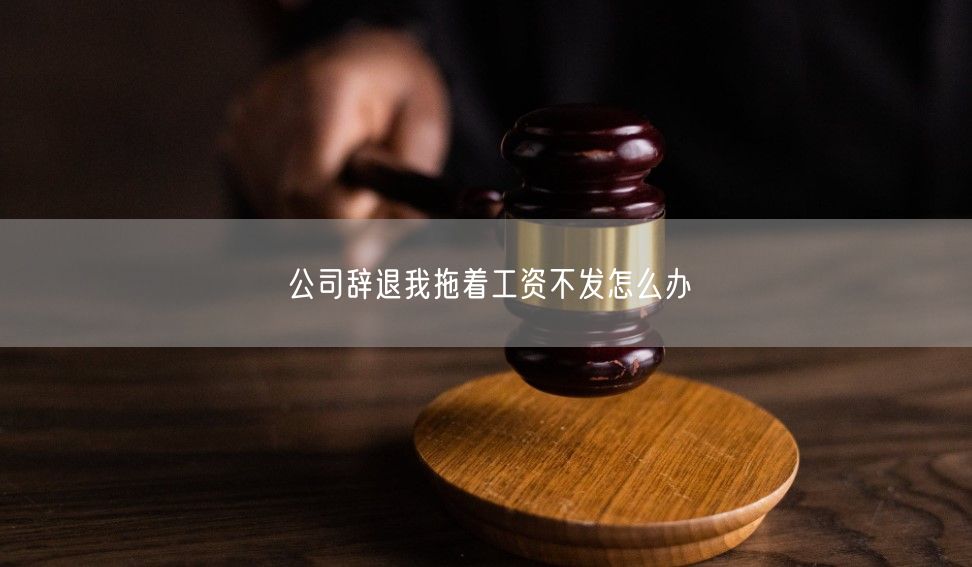 公司辭退我拖著工資不發怎么辦